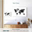 Carte du monde à l'aquarelle Aliaz - noir-108136272