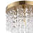 Salley 5-Light 11" Crystal Flush Mount-743534978
