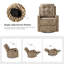 Fauteuil inclinable à bascule manuel pivotant 26 po 7 po Prescot-757062392