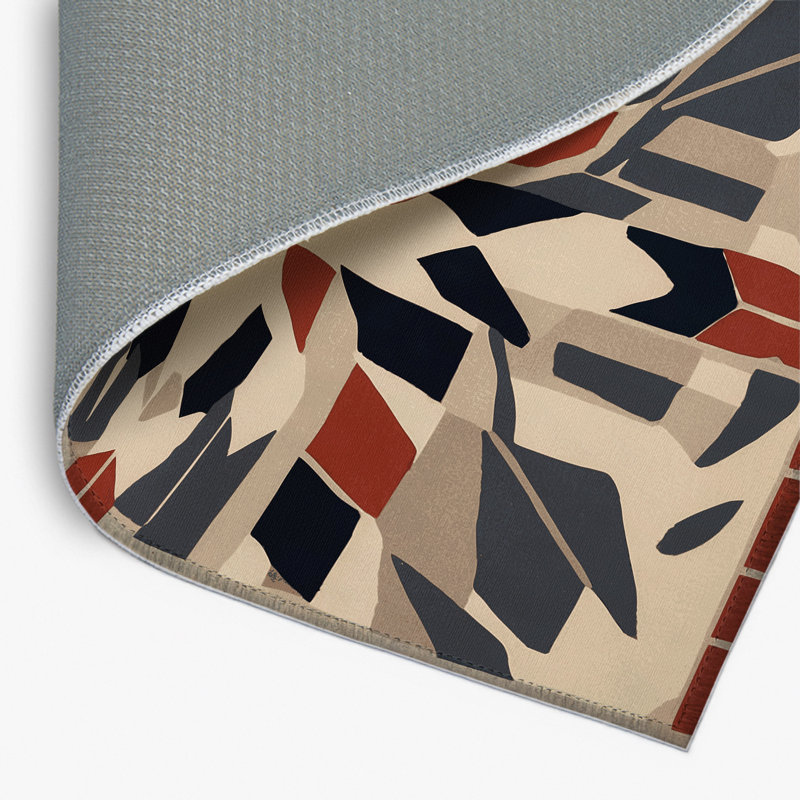 Perpetual Angles Indoor And Outdoor Area Rug, Rectangle 1'6" x 2'6"