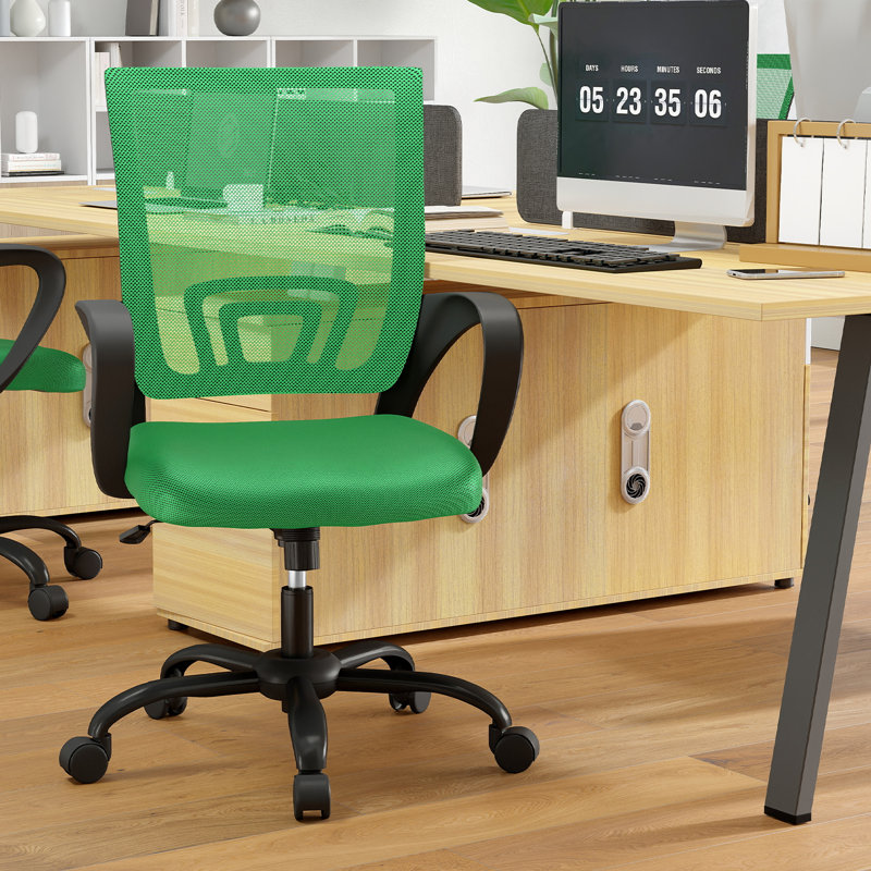 Chaise de bureau en filet, Vert