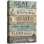 «Rustic Seat Yourself Bathroom», impression sur toile, impression sur toile encadrée-131996467-131996473