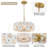 Modern Flower Glass Gold Chandelier-156439684-156439685