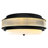 5 Light Black 22in Flush Mount Ceiling Light Fixture, Modern Round Ceiling Lamp with Frosted Glass Shade for Hallway, Bedroom, Kitchen, or Bathroom Lighting-115036596-116727380
