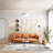 Mickle Verano Modern Abstract Ivory Black Gray Rust High Low Easy Care Indooor Area Rug-112005160