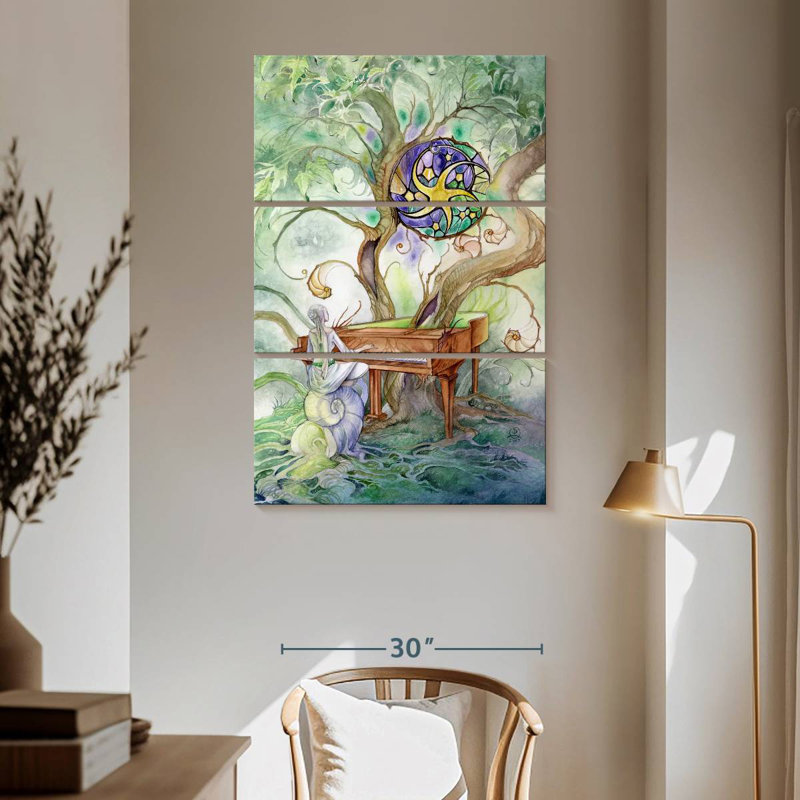 Abarca neuf des pentacles, H 65 po x l 42 po