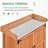 40? H Garden Potting Bench Table with Lockable Castors-562766459