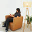Chaise pivotante Callan - Cuir végétalien
