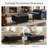 Faux Leather Ottoman Bench With Tufted Seat, Padded Upholstered Bench For Bedroom, Entryway, Dining Room-253473242