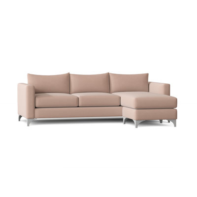 Canapé et chaise longue réversible avec repose-pieds de 87 po Vess