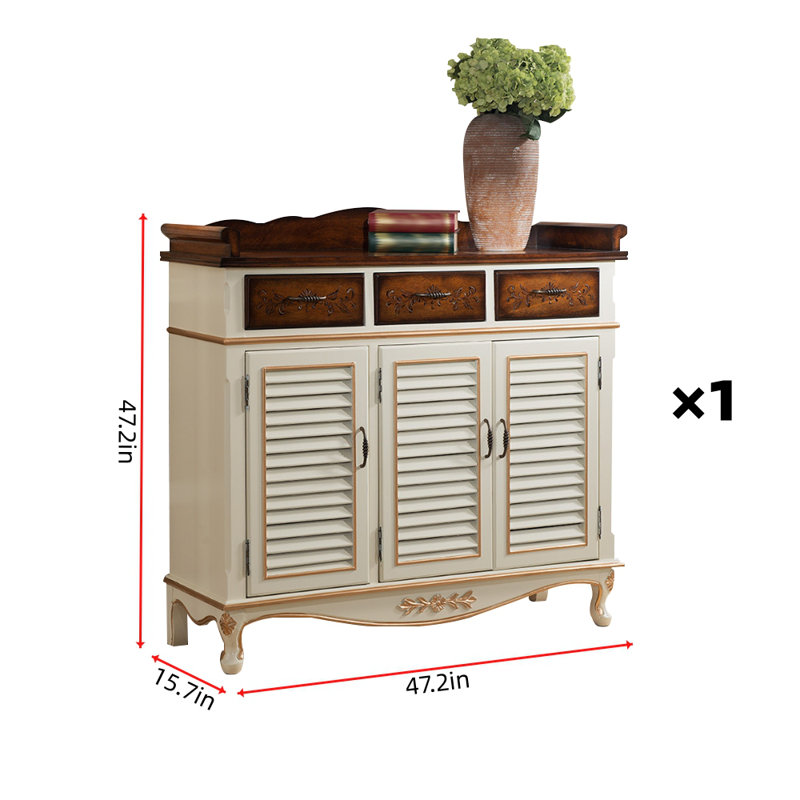 Buffet décoratif American Simple, Blanc