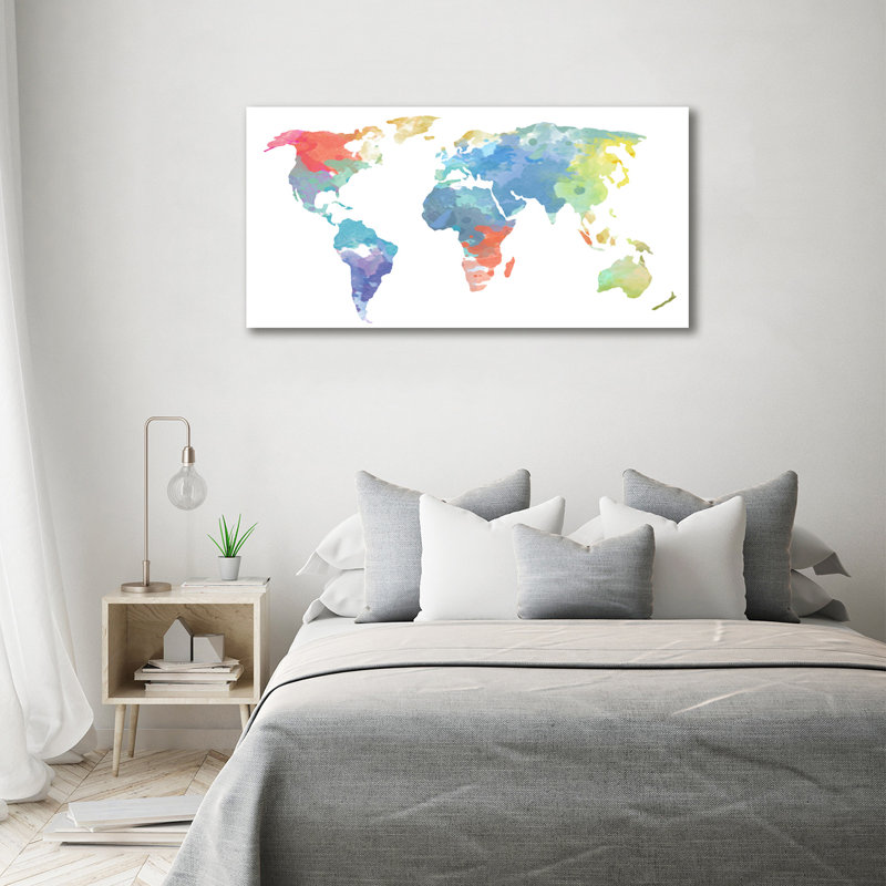 World Map - Wrapped Canvas Print