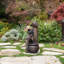 23.62"H Resin LED Fountain With Pots