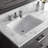Cronin 72" Carrara White Marble Countertop Bath Vanity with Facuet-378864367-269621617