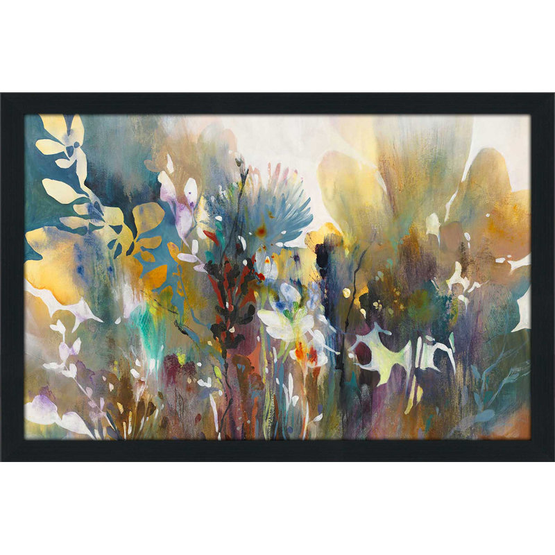 Heartfelt - peinture à cadre flottant, Cadre espresso, H 21,5 po x l 27,5 po x P 0,75 po