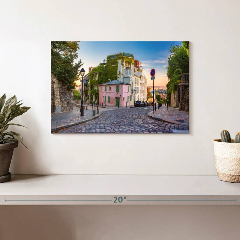 Vieille rue Kavia à Montmartre, H 8 po x l 12 po