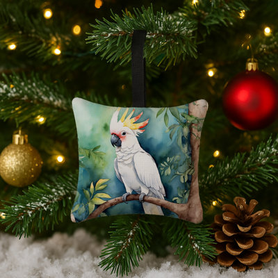 Ornement suspendu en tissu Cockatoo