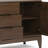 Harper Solid Hardwood Sideboard Buffet In Walnut Brown