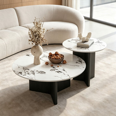 Ensemble de tables basses Simple Round Casual Home