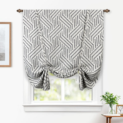 Gundeline Linen Blend Blackout Single Curtain Panel