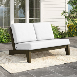Polett 43.9'' Wide Outdoor Loveseat with Cushions