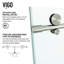 Elan E-Class 56-60" W x 76" H Sliding Frameless Shower Door with 3/8" Clear Glass-50553351