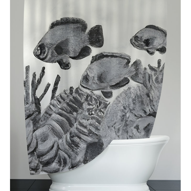 Rideau de douche Maser, H 72 po x l 70 po