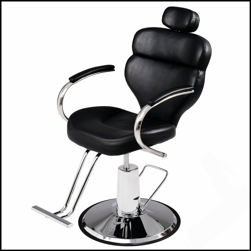 Fauteuil de coiffeur inclinable de qualité supérieure avec pompe hydraulique robuste, rotation à 360 ° et charge maximale de 330 lb pour un confort et une durabilité accrus