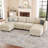 Nairoby 7-Piece Velvet Symmetrical Upholstered Modular Sectional Sofa Set Storage Sofa Apartment Couch 4-Seat Sofa with 2 Ottomans-682612745