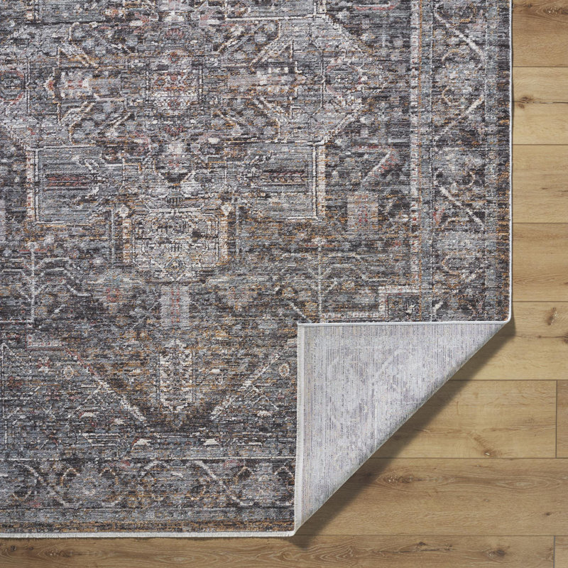 Lidgerwood Traditional Machine Woven Area Rug, Rectangle 5'3" x 7'