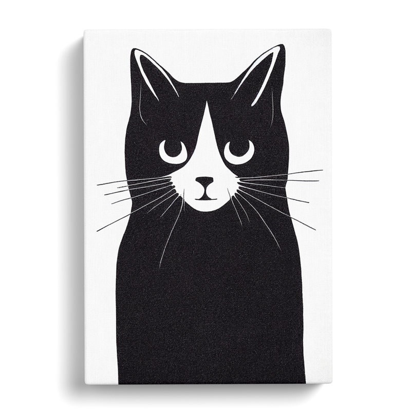 Cat Minimalism Vol.2 - Wrapped Canvas, 76cm H x 50cm W x 3cm D