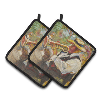 Caroline's Treasures Jazz Polyester Potholder