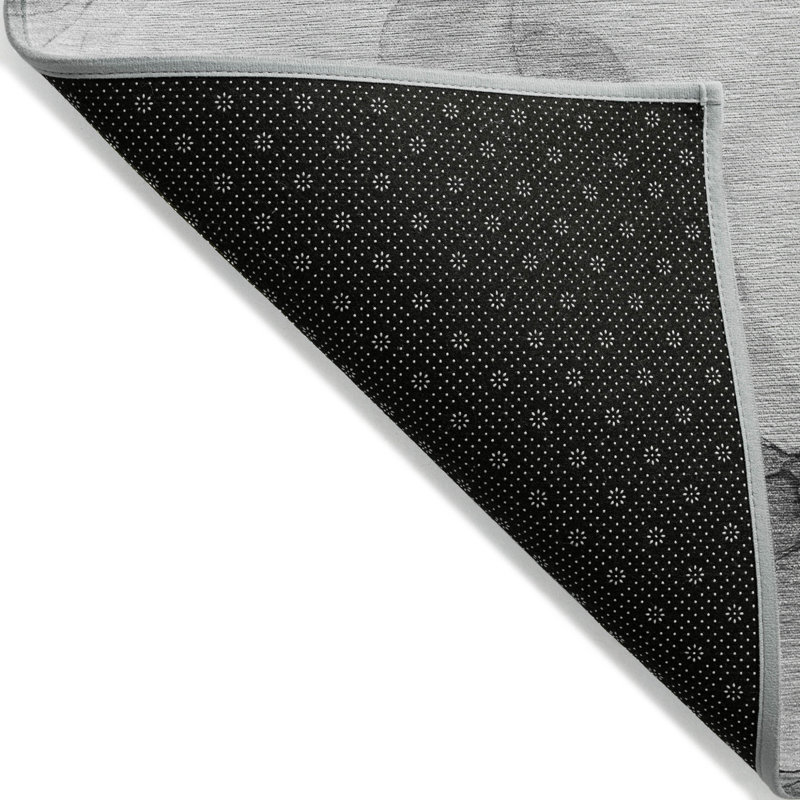 Tapis extérieur lavable antidérapant 2 pi x 3 pi gris