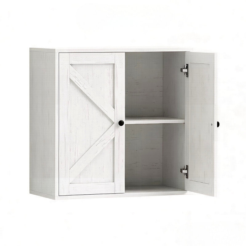 Élégante armoire murale, armoire murale, armoire murale à tablette réglable, unité de rangement murale polyvalente