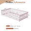 Lit simple en bois avec garde-corps-22686621