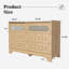 Commode double 6 tiroirs Farmhouse