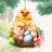 Spring Chicks Wooden Ornaments By G. Debrekht