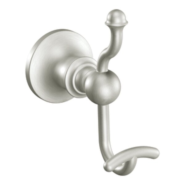 Moen DN4403BN Vale Wall Mounted Robe Hook Finish: Brushed Nickel