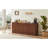 67-Inch Modern Wavy Sideboard, Curved Contour Design Storage Cabinet, 6-Door Cabinet With Storage Function, Suitable For Kitchen / Bedroom / Living Room, Walnut, 67.0"L X 15.7"W X 27.7"H-663141463