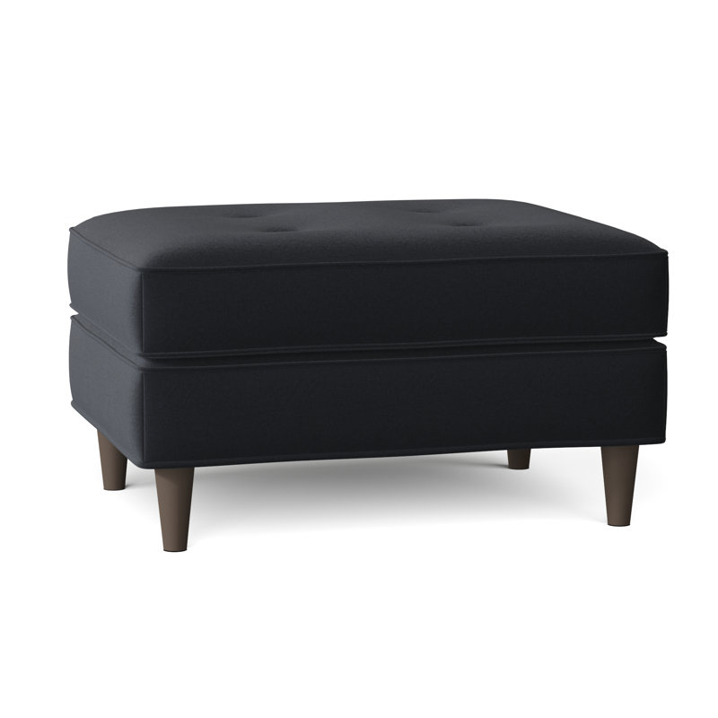 Repose-pieds standard capitonné 32 "Aabas, Microfibre performance bleu marine gitane