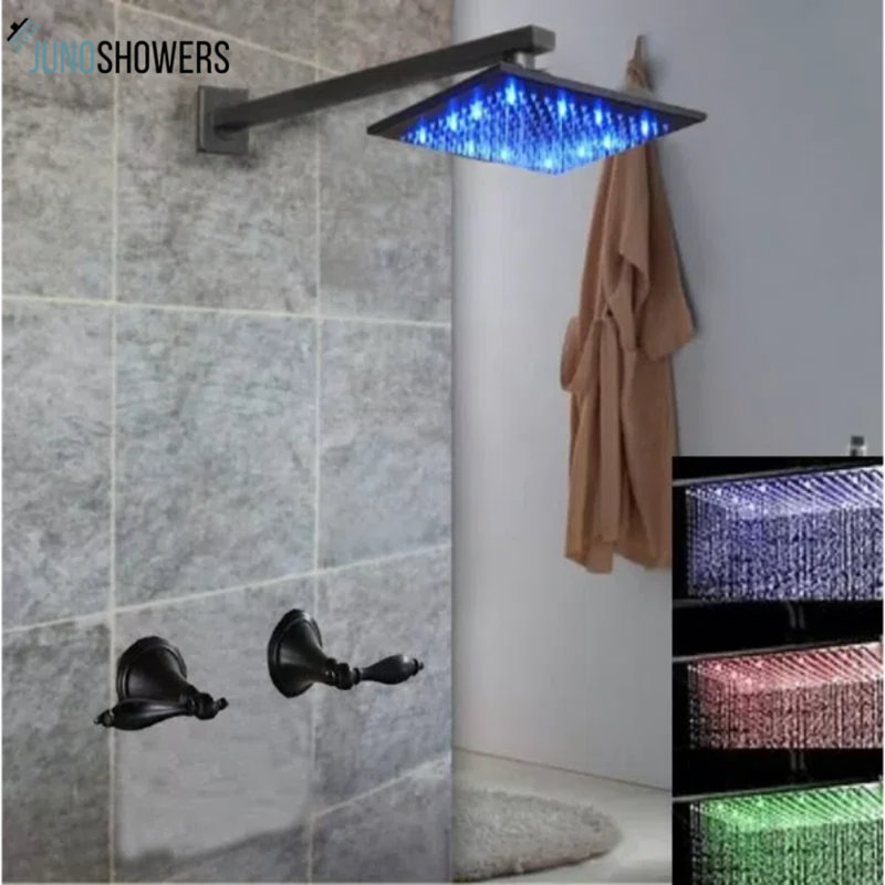 Système de douche à pluie avec pulvérisateur à main et robinet mélangeur thermostatique