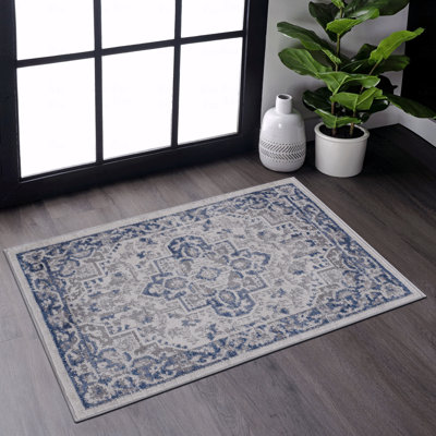 Tapis d'entrée de style oriental 2 pi x 3 pi