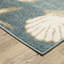 Tapis bleu / beige Hennings Nautical Escape-2135786061