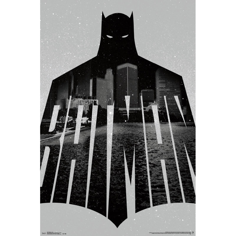 Batman-impression sur papier de texte