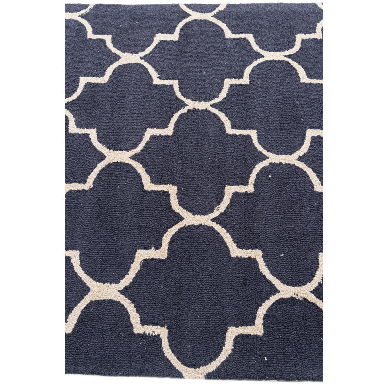 Tapis bleu marine Oharare