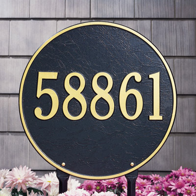 Plaque d'adresse sur 1 ligne