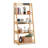 Barrelville Bamboo Ladder Bookcase Bookshelf Open Book Storage Shelf-815987561