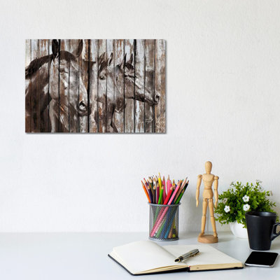 Three Horses by Diego Tirigall - Wrapped Canvas Gallery-Wrapped Canvas Giclée