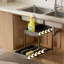 2-Tier Pull-Out Under Sink Organizer, Heavy-Duty Metal Cabinet Drawer Shelf For Bathroom And Kitchen Storage, Multi-Purpose Space Saving Solution