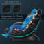 Fauteuil inclinable massant en simili-cuir